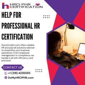 Help for Professional HR Certification